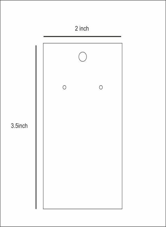 Zenomia Black Decorative Jewelry Display Card Earring Display Rectangle Earring and Bracelet 50pcs - Image 2